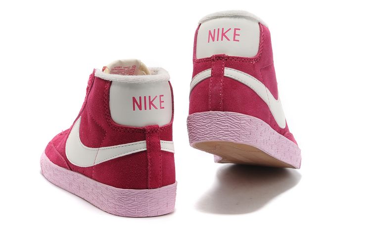 Nike Blazer Mid Suede millesime femmes chaussures blanc rouge (1)
